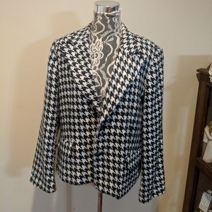 Sag Harbor Black/White Plaid Coat